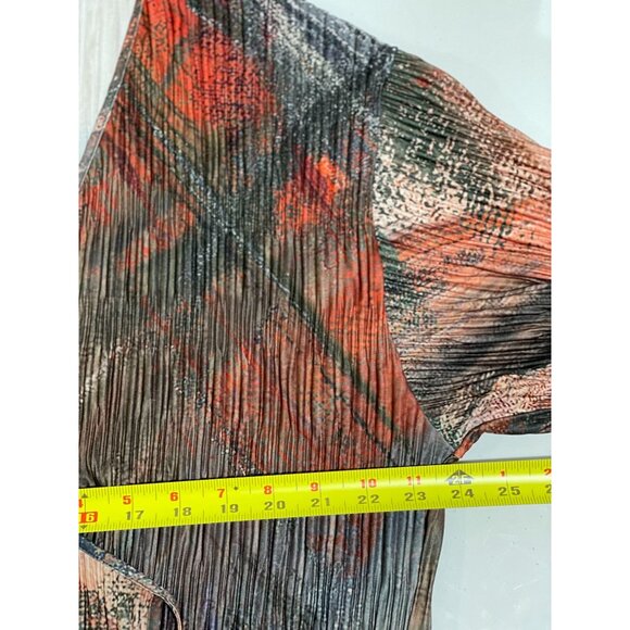 Zara Multicolor Pleated String Tie Wrap Blouse Top Sz S NWT! - Picture 9 of 16